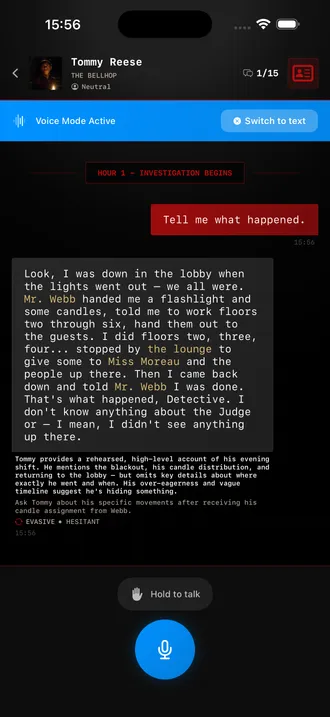 PERDIFY behavioural analysis flagging a suspect as evasive and hesitant