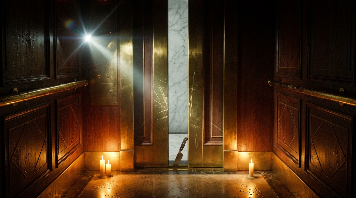Penthouse Elevator (Elevator B) location art from blackout-beaumont