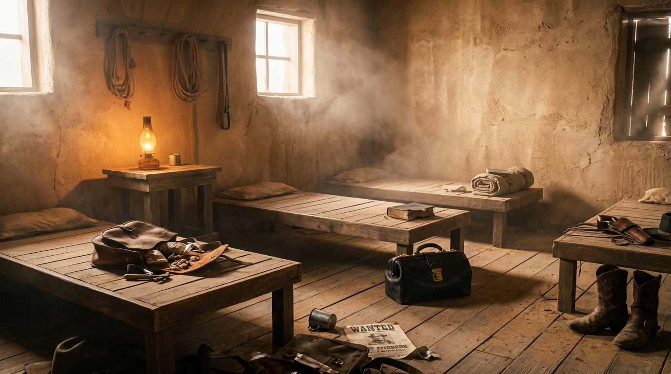 Shared Sleeping Room location art from coyote-wells