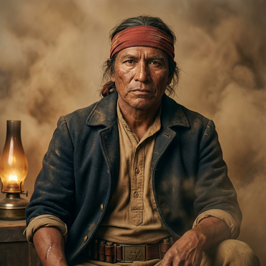 Samuel Crow Feather character portrait from coyote-wells