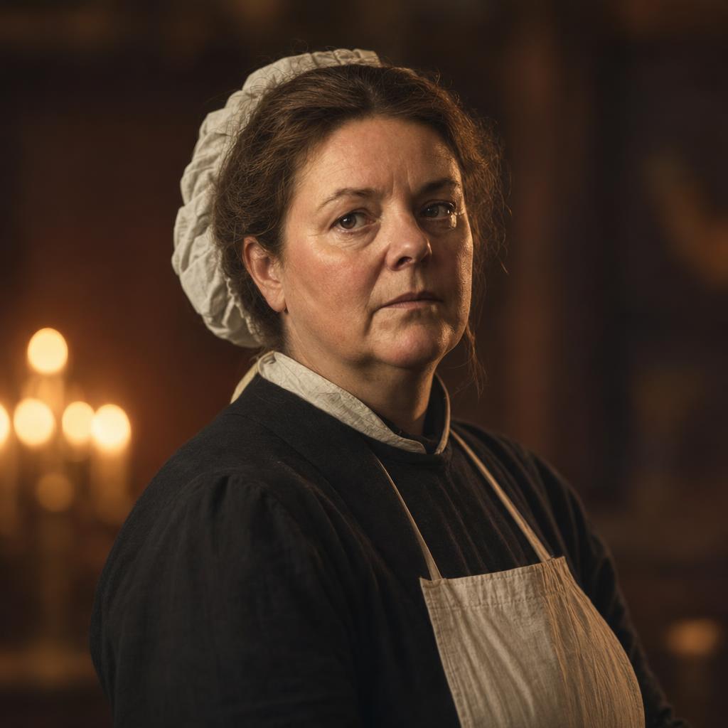 Mrs. Abigail Finch character portrait from dinner-party