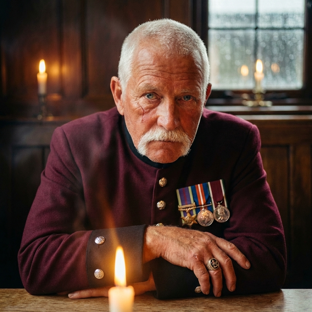Colonel Arthur Cromwell character portrait from dinner-party