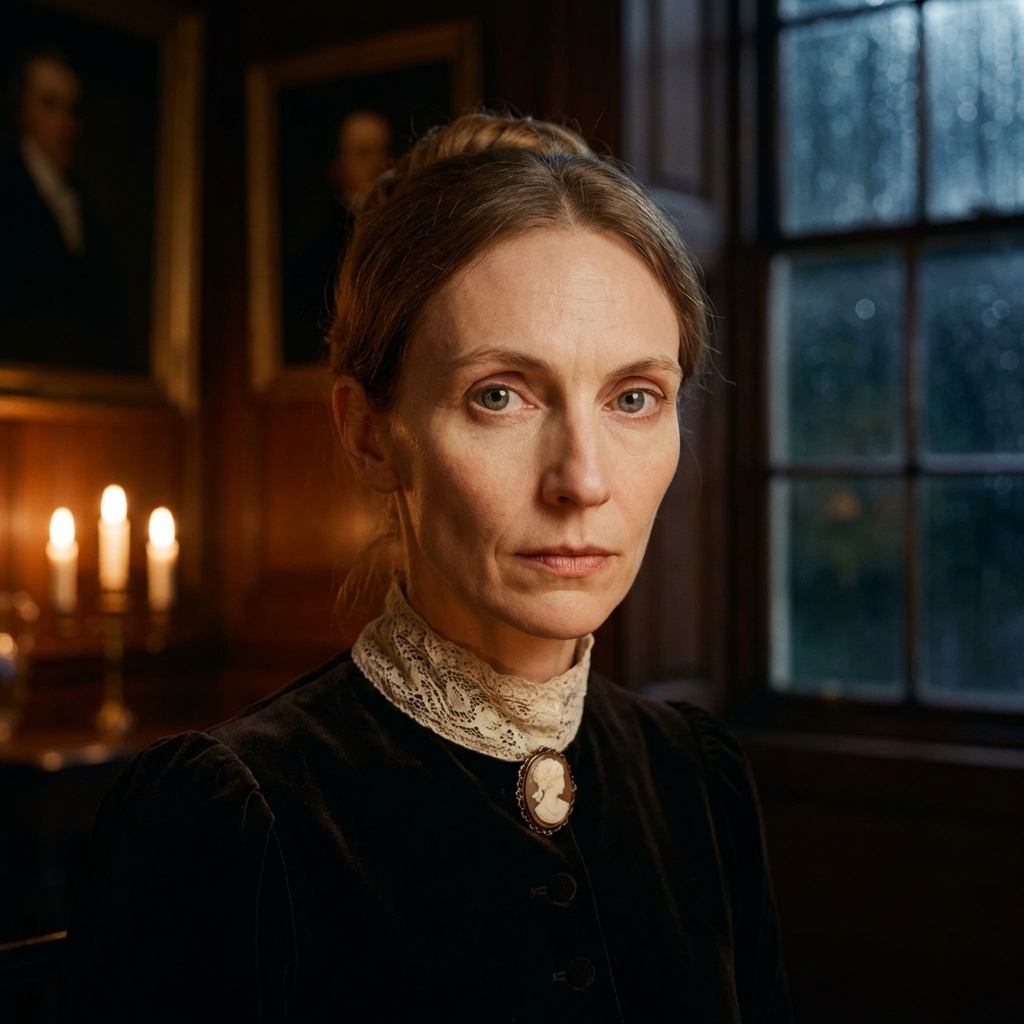 Miss Eleanor Hartley character portrait from dinner-party