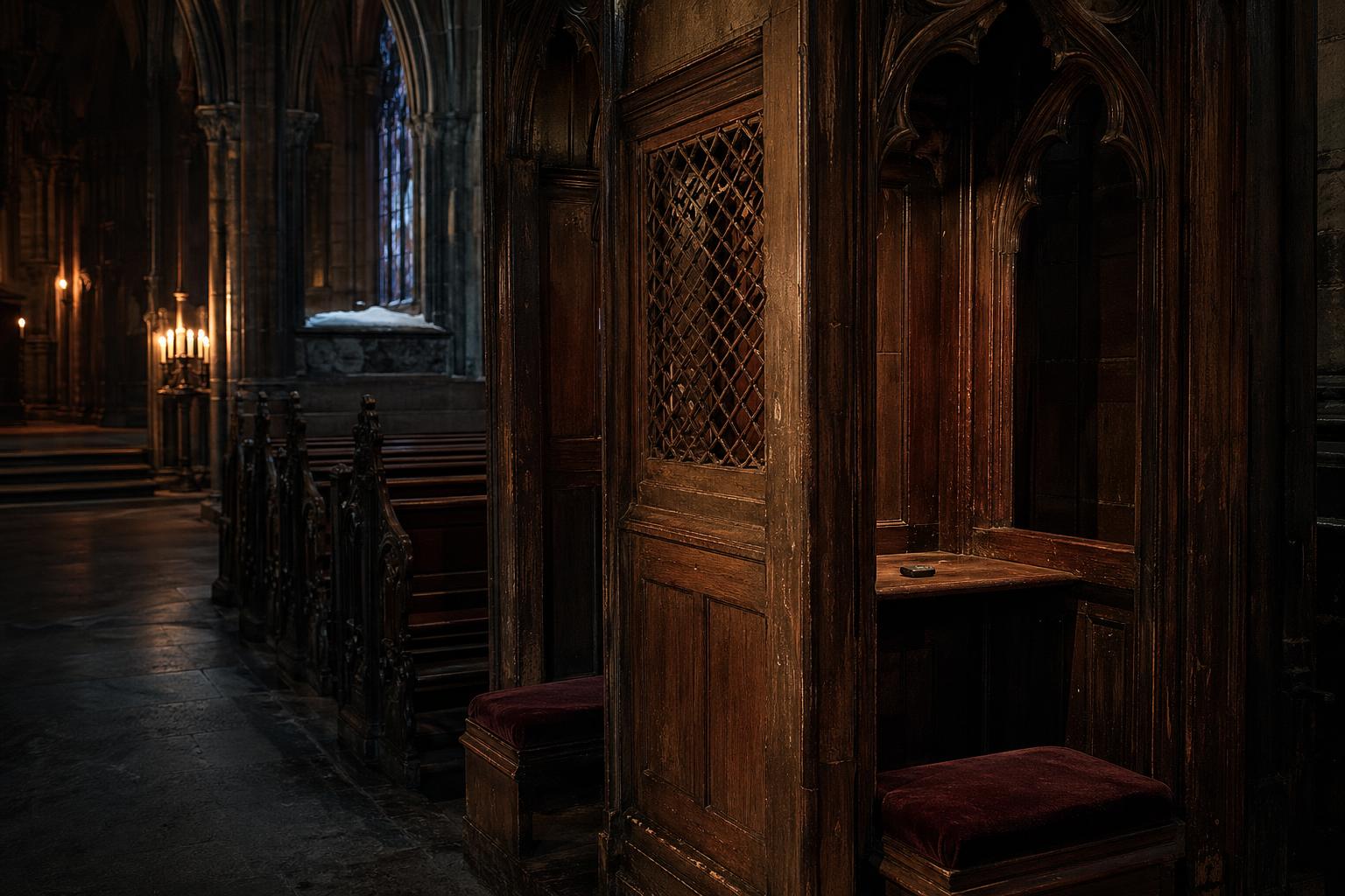 The Confessional location art from midnight-mass