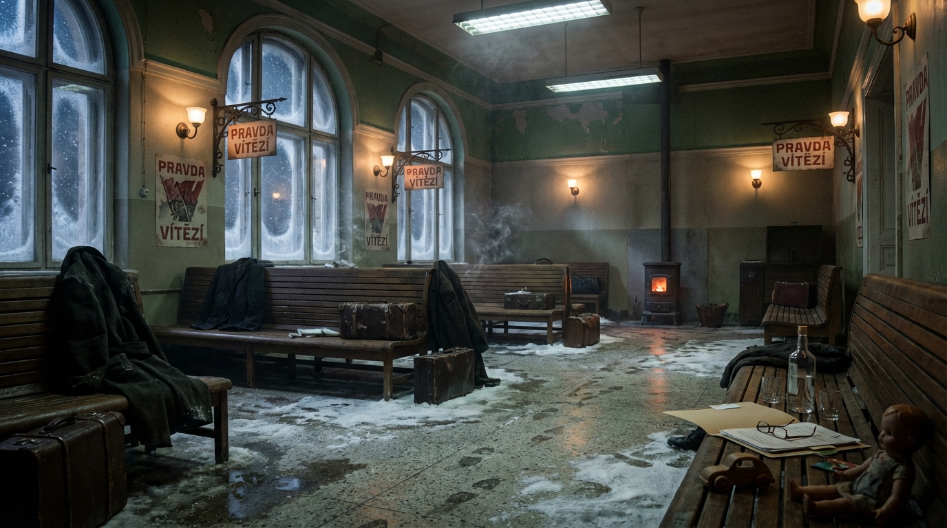 Waiting Room location art from nadrazi