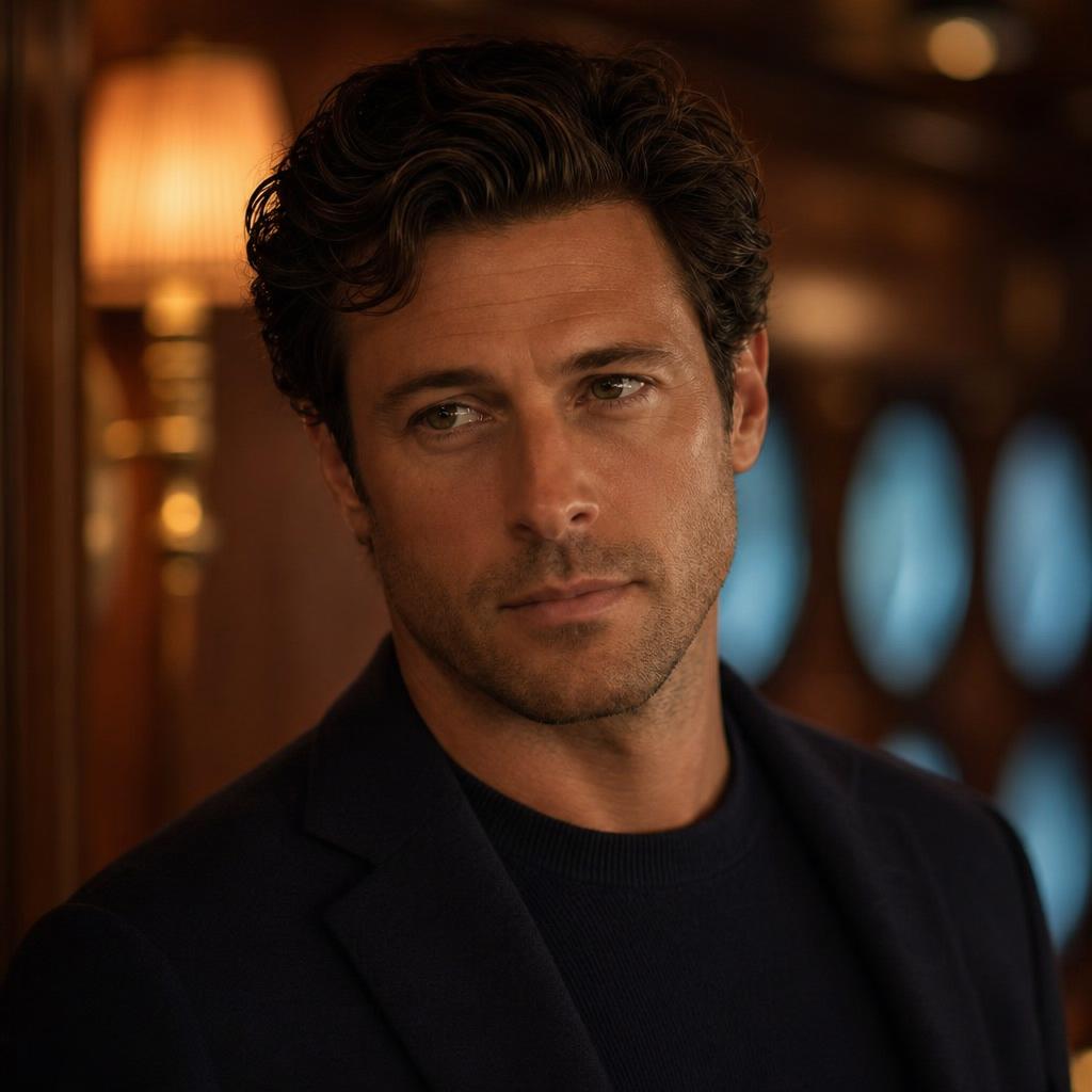 Julian Cross character portrait from yacht-midnight