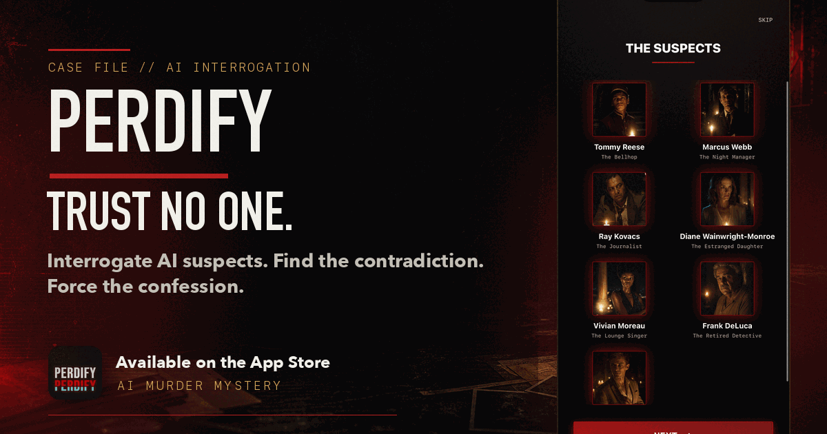Best AI Murder Mystery Games 2026 Compared PERDIFY Og Image